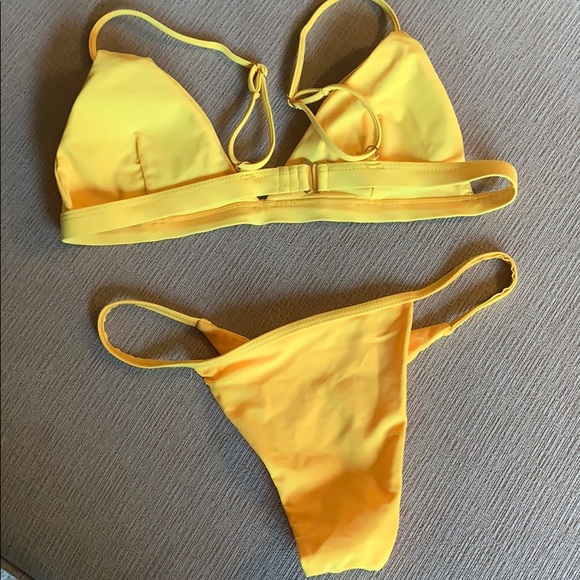 Yellow String Bikini - Picture 2 of 2